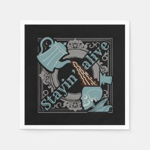 Pour the coffee in! napkin