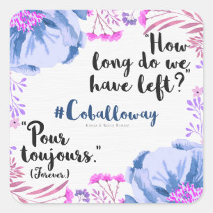 Pour Toujours Square Sticker