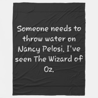 POUR WATER ON HER FLEECE BLANKET