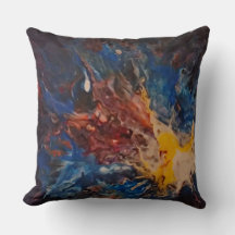 Poured Big Bang Pillow Art