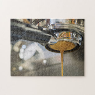 Pouring Espresso from Coffee Machine Jigsaw Puzzle