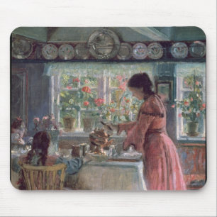 Pouring the Morning Coffee, 1906 Mouse Mat