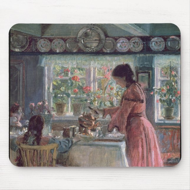 Pouring the Morning Coffee, 1906 Mouse Mat (Front)