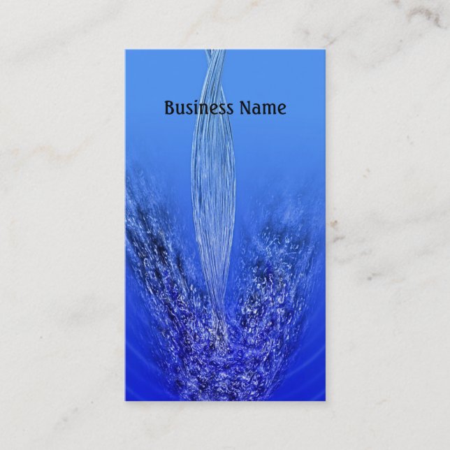 Pouring water business card (Front)