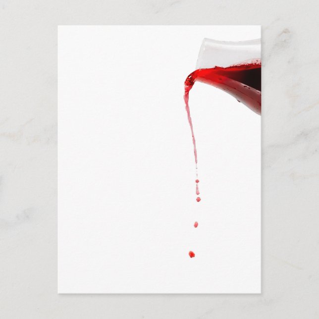 Pouring wine. postcard (Front)