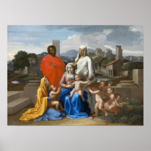 Poussin - Holy Family Poster