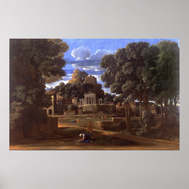 Poussin - Landscape With The Ashes Of Phocion Poster (Front)