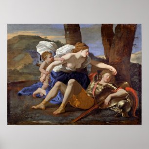 Poussin - Rinaldo And Armida Poster