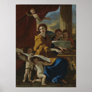 Poussin - Sainte Cecile Poster