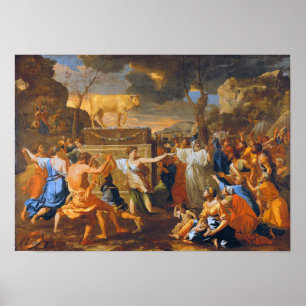 Poussin The Adoration Of The Golden Calf Large For Poster