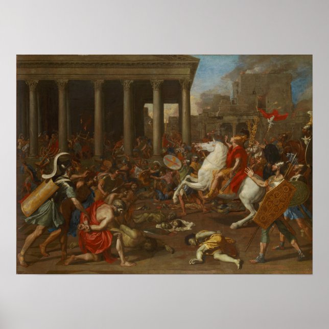 Poussin - The Conquest Of Jerusalem By Emperor Ti… Poster (Front)
