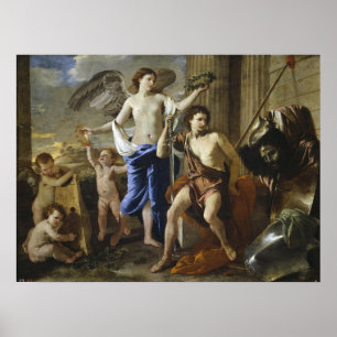 Poussin - Triumph Of David Poster