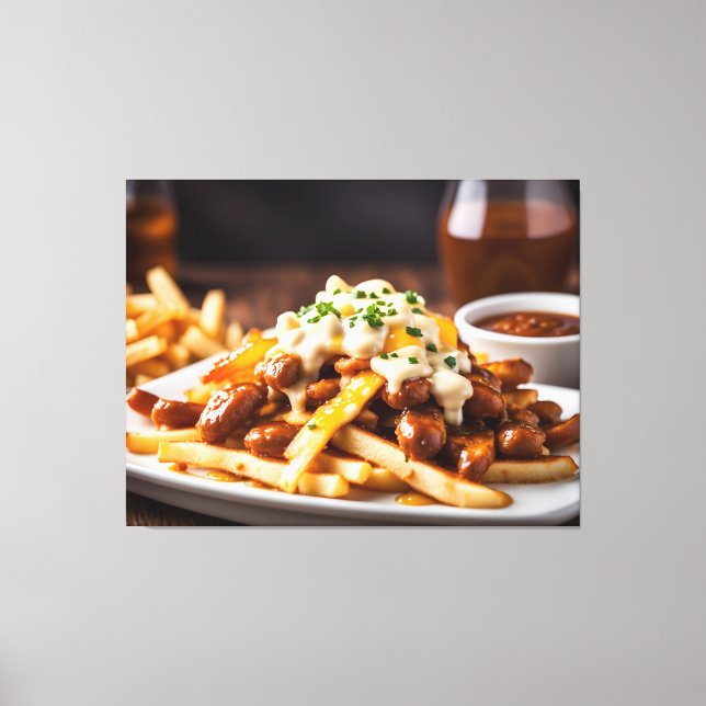Poutine Canvas Print (Front)