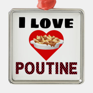 Poutine Gifts for everyone! I love poutine Metal Tree Decoration