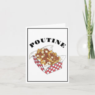 Poutine Quebec Canada Canadian Food French Fries  Card