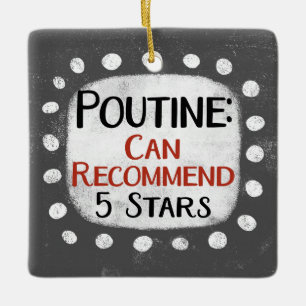 Poutine Review 5 Stars Ornament