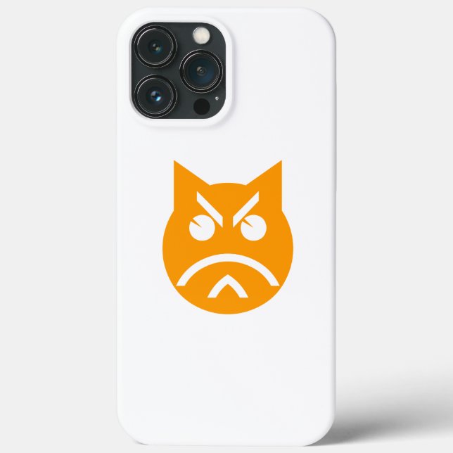 Pouting Emoji Cat Case-Mate iPhone Case (Back)