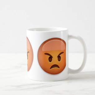 Pouting Face Emoji Coffee Mug