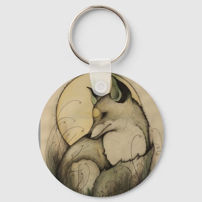 POUTY FOX KEY RING (Front)