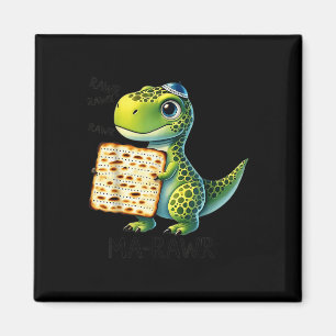 Pover Maror Ma-roar Dinosaur Funny Pesach Toddler Magnet