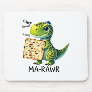 Pover Maror Ma-roar Dinosaur Funny Pesach Toddler Mouse Mat