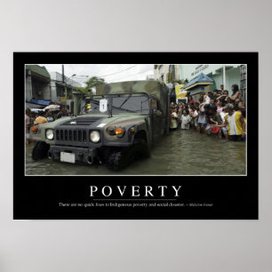 Poverty: Inspirational Quote 1 Poster