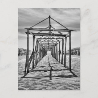 Povoa de Varzim beach in Portugal Postcard