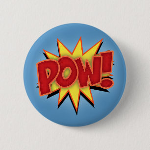 Pow! 6 Cm Round Badge