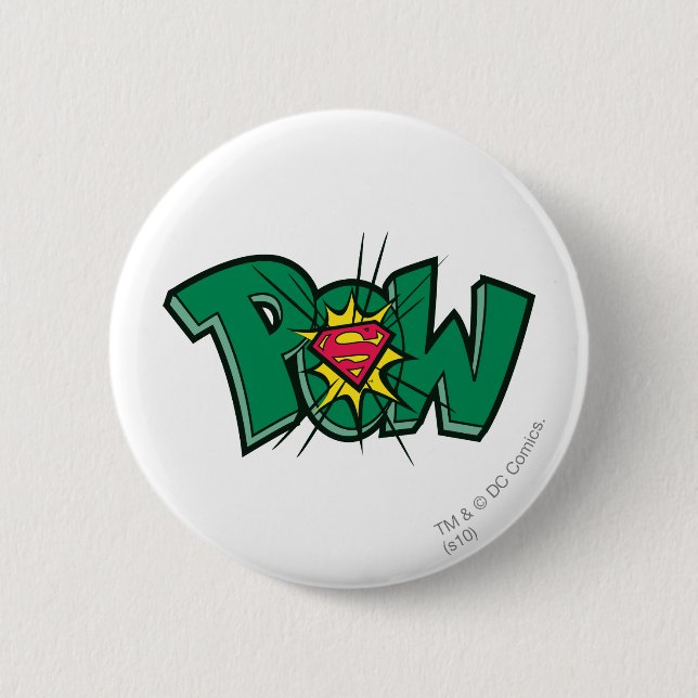 Pow 6 Cm Round Badge (Front)