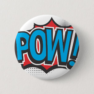 POW 6 CM ROUND BADGE