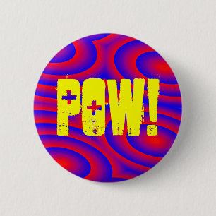 POW! 6 CM ROUND BADGE