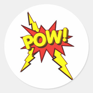 POW!!!! CLASSIC ROUND STICKER
