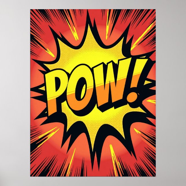 POW! Comic Blast Pop Art Explosion Poster (Front)