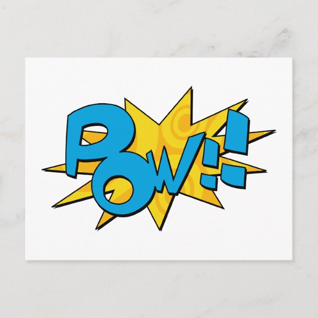 Pow Comic Book Postcard (Front)