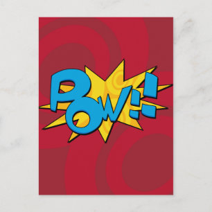 Pow Comic Book Postcard
