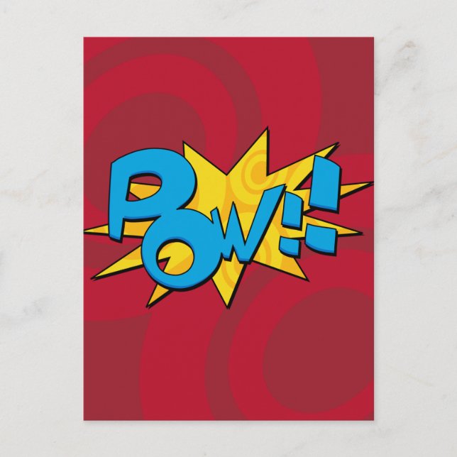 Pow Comic Book Postcard (Front)