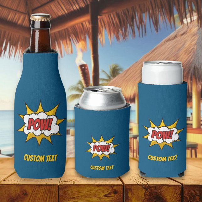 Pow Comic Sound Effect Bottle Cooler (Creator Uploaded)