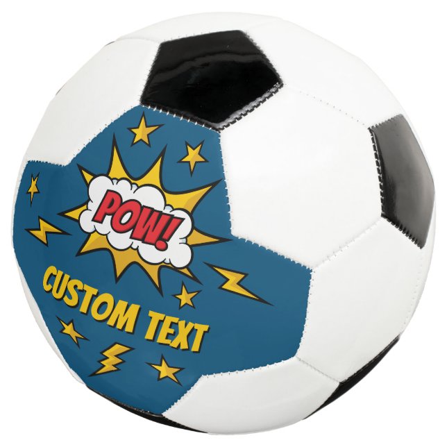 Pow Comic Sound Effect Football (Three Quarter)