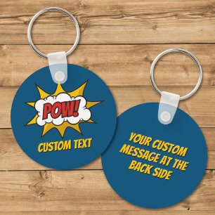 Pow Comic Sound Effect Keychain