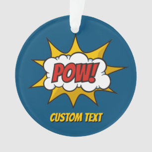 Pow Comic Sound Effect Ornament