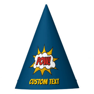 Pow Comic Sound Effect Party Hat