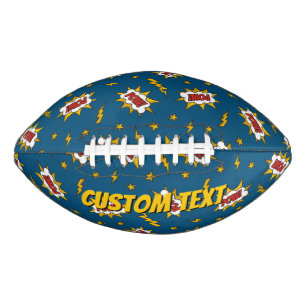 Pow Comic Sound Effect Pattern American Football