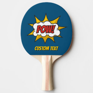 Pow Comic Sound Effect Ping Pong Paddle