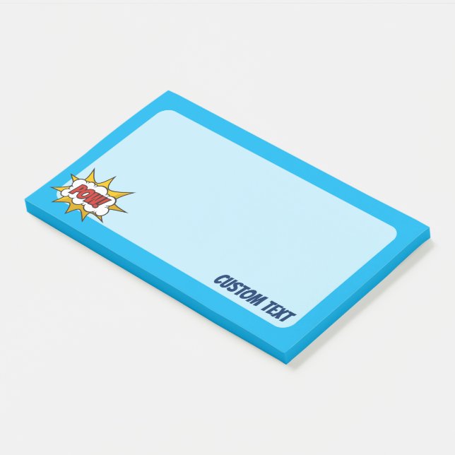 Pow Comic Sound Effect Post-it Notes (Angled)