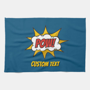 Pow Comic Sound Effect Tea Towel