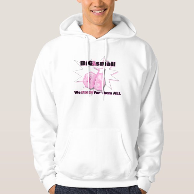POW! Fighting Breast Cancer Hoodie (Front)