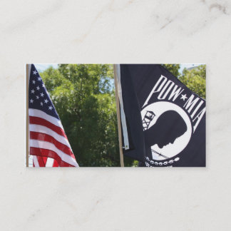 POW flag business cards