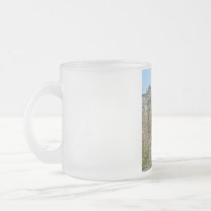 Pow Flag over America  Frosted Glass Coffee Mug