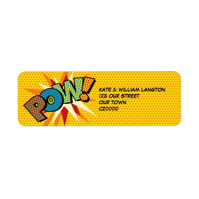 POW Fun Retro Comic Book Pop Art (Front)