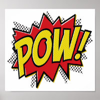 Pow Funny Poster